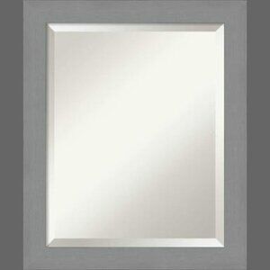 Amanti Framed Brushed Nickel Mirror, Size 16x20